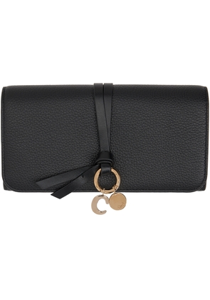 Chloé Black Alphabet Long Flap Wallet