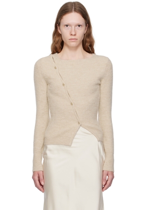 JACQUEMUS Beige Le Chouchou 'La Maille Pau' Cardigan