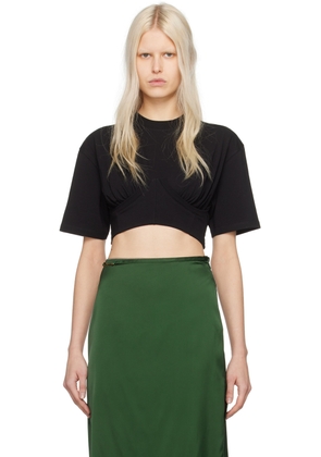 JACQUEMUS Black Les Classiques 'Le T-Shirt Caraco' T-Shirt