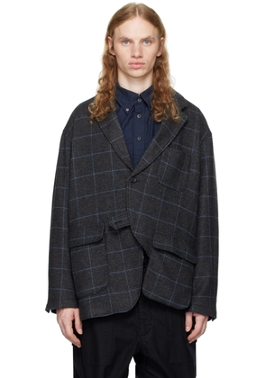 Engineered Garments Gray Slanted Blazer