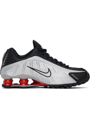 Nike Black & Silver Shox R4 Sneakers