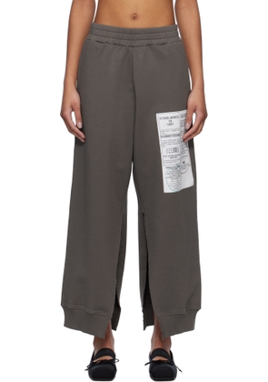 MM6 Maison Margiela Brown Sweat Lounge Pants
