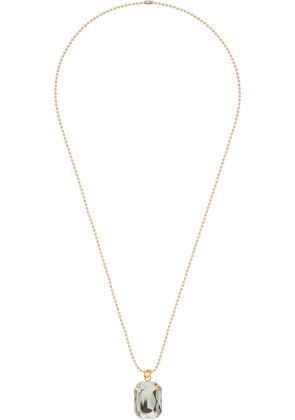 IN GOLD WE TRUST PARIS Gold Leather Ice Long Necklace