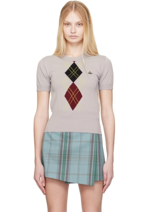 Vivienne Westwood Taupe Argyle Sweater