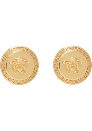 Versace Gold Tribute Medusa Stud Earrings