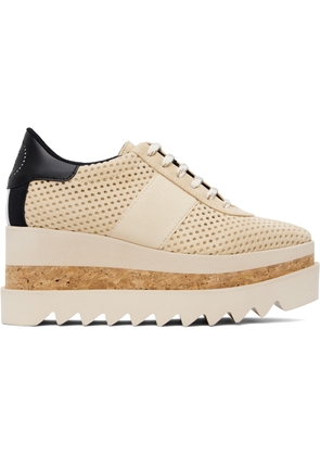 Stella McCartney Beige Sneak-Elyse Platform Trainer Sneakers