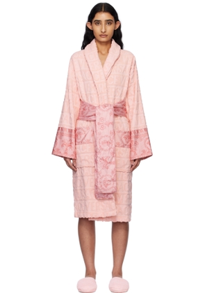 Versace Underwear Pink 'I Heart Baroque' Bathrobe
