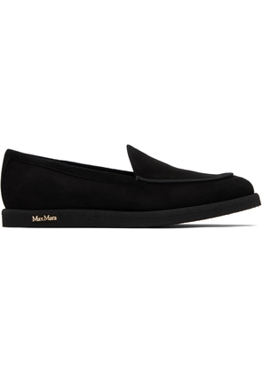 Max Mara Black Soft Moc Loafers