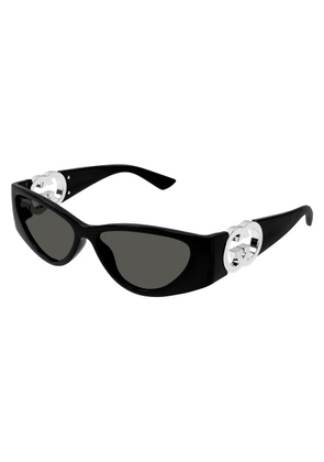 Gucci Grey Cat Eye Ladies Sunglasses GG1824S 001 55