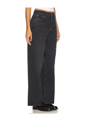 AGOLDE Low Slung Baggy Jeans in Black. Size 23. Also in 24, 26, 28, 30, 32, 33.