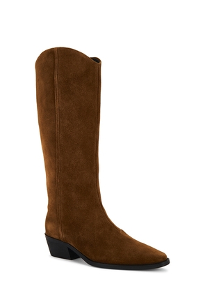 BLACK SUEDE STUDIO Lane Boot in Brown. Size 37. Also in 38, 40, 41.
