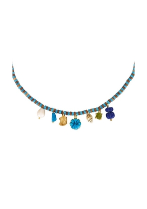 DANNIJO Mala Necklace in Blue.