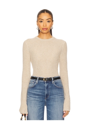 Citizens of Humanity Alessia Crewneck Sweater in Brown. Size L. Also in M, S, XL, XS.