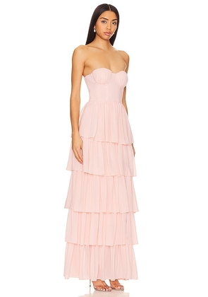Lovers and Friends Hattie Gown in Pink. Size M. Also in L, S.