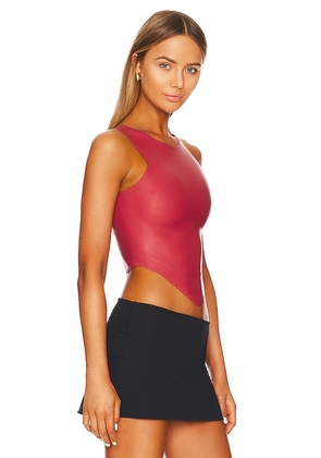 Miaou Jinx Top in Red. Size M. Also in S, XL/1X, XS.