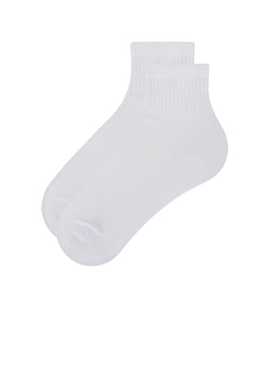 Stems 3 Pack Everyday Ankle Socks in White.