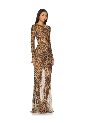 retrofete Vienna Dress in Brown. Size L. Also in S, XS.