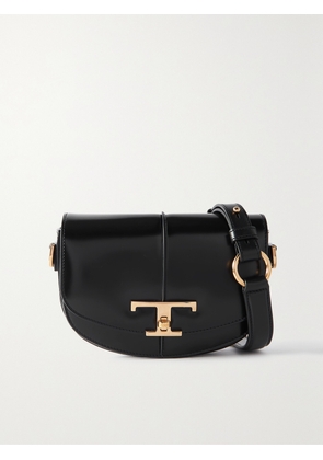 Tod's - Tsg Cacciatora Leather Shoulder Bag - Black - One size