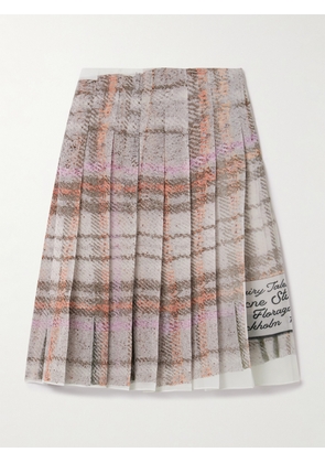 Acne Studios - Pleated Printed Crepe De Chine Skirt - Multi - DK32,DK34,DK36,DK38,DK40,DK42