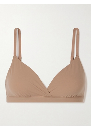 SKIMS - Fits Everybody Crossover Bralette - Sienna - Brown - S,M