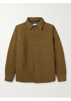 A Kind Of Guise - Marani Padded Virgin Wool-Felt Overshirt - Men - Brown - XS
