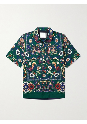 Sacai - Paisley-Print Shell Shirt - Men - Green - 1