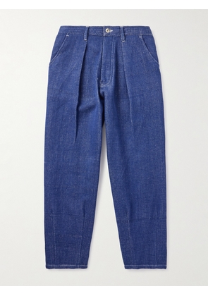Story mfg. - Lush Wide-Leg Pleated Organic Jeans - Men - Blue - S