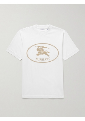Burberry - Slim-Fit Logo-Print Cotton-Jersey T-Shirt - Men - White - XS