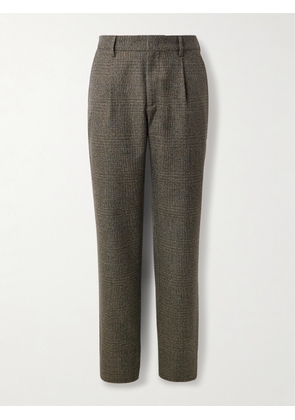 Barena - Straight-Leg Pleated Prince of Wales Checked Virgin Wool Trousers - Men - Gray - IT 44