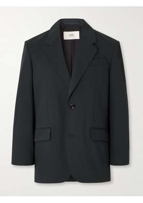 AMI PARIS - Wool-Tricotine Blazer - Men - Black - IT 46