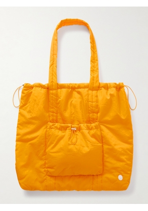 Folk - Wadded Logo-Appliquéd Shell Tote Bag - Men - Yellow