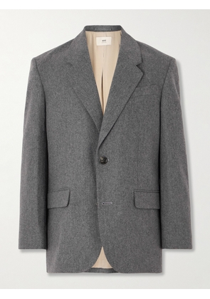 AMI PARIS - Wool-Flannel Blazer - Men - Gray - IT 46