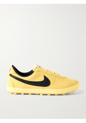 Nike - Astrograbber QS Leather-Trimmed Nubuck Sneakers - Men - Yellow - US Men's 5