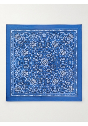 Drake's - Bandana-Print Cotton Bandana - Men - Blue