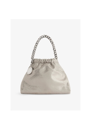 Womens Stella Mccartney Mini Saggy Drawstring Faux-Suede Cross-Body Bag