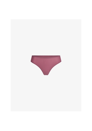 Womens Skims Fits Everybody Low-Rise Stretch-Woven Thong