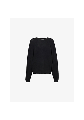 Mens Fear Of God Essentials Waffle Long-Sleeve Knitted Jumper
