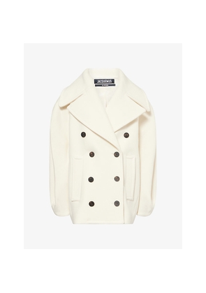 Womens Jacquemus Le Caban Double-Breasted Wool Jacket