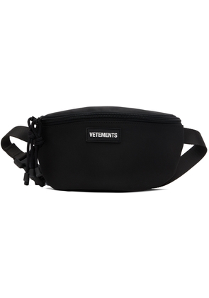 VETEMENTS Black Logo Belt Bag