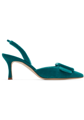 Manolo Blahnik Blue Maysli Heels