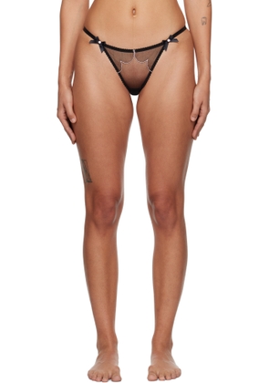Agent Provocateur Black & Pink Lorna Thong