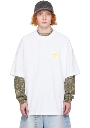 VETEMENTS White Sticker T-Shirt