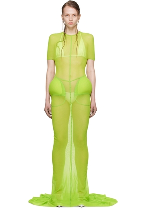 Jean Paul Gaultier Green Shayne Oliver Edition Maxi Dress