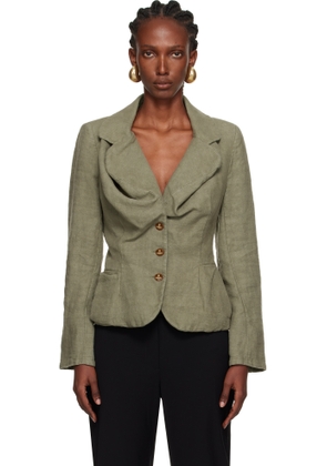 Vivienne Westwood Khaki Drunken Blazer