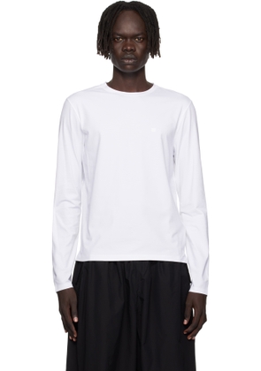 Acne Studios White Long Sleeve Regular Fit T-shirt