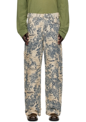 Acne Studios Blue Distressed Jeans