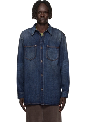 Acne Studios Blue Button-Up Denim Shirt
