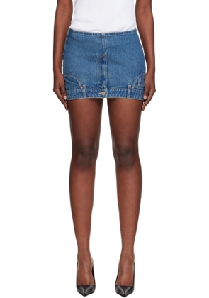 VETEMENTS Bluer Upside-Down Denim Miniskirt