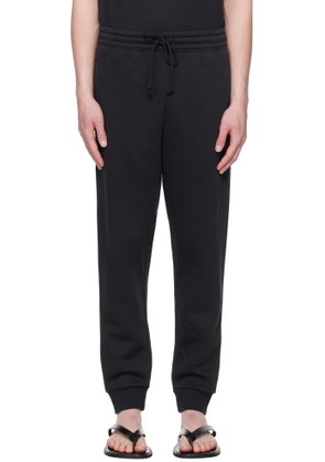 SKIMS Black Fleece Lounge Tapered Sweatpants