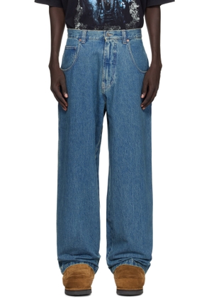 VETEMENTS Blue Hip-Hop Jeans